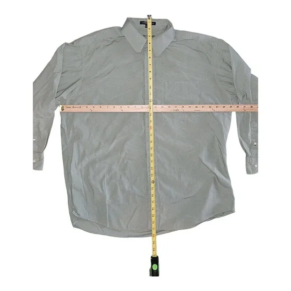 Vintage Y2K Tommy Hilfiger Dress Shirt 32-33 Men's Button Up Long Sleeve - Picture 3 of 9